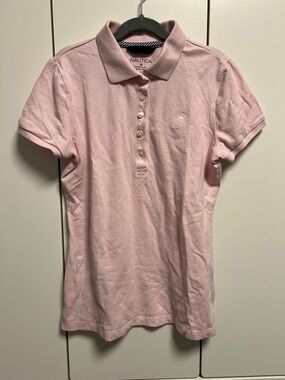 Nautica Light Pink Short Sleeve Polo Size XS